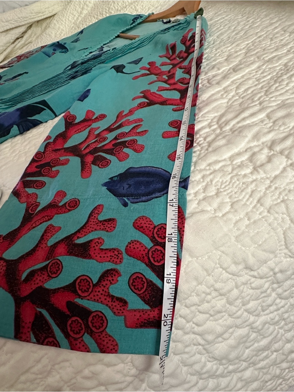 Soft Surroundings fish print cover up - Picture 7 of 11
